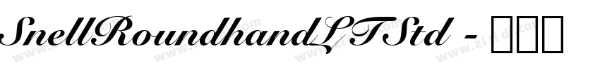 SnellRoundhandLTStd 字体转换